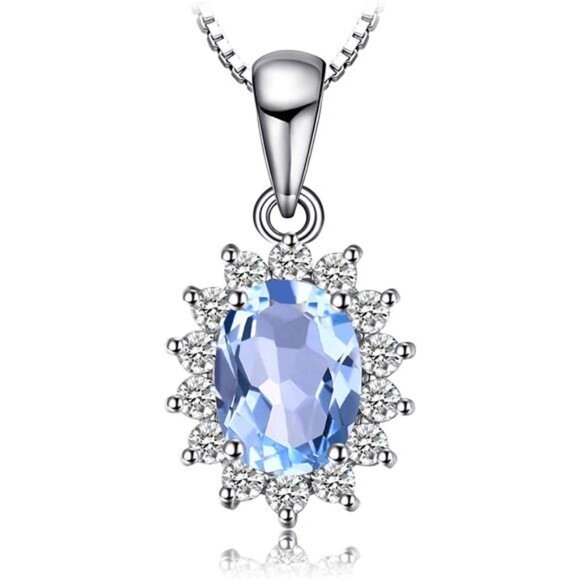 Princess Diana Kate Middleton Natural Amethyst Citrine Garnet Peridot Topaz - Picture 1 of 6